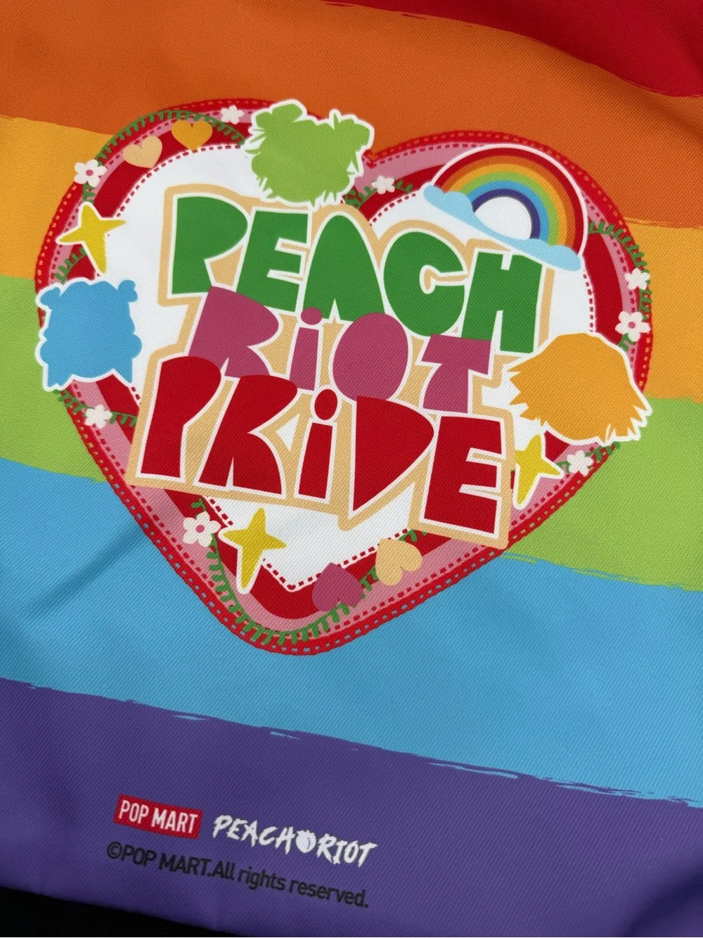 POP MART Peach Riot Rainbow Riot Drawstring Backpack NEW SEALED